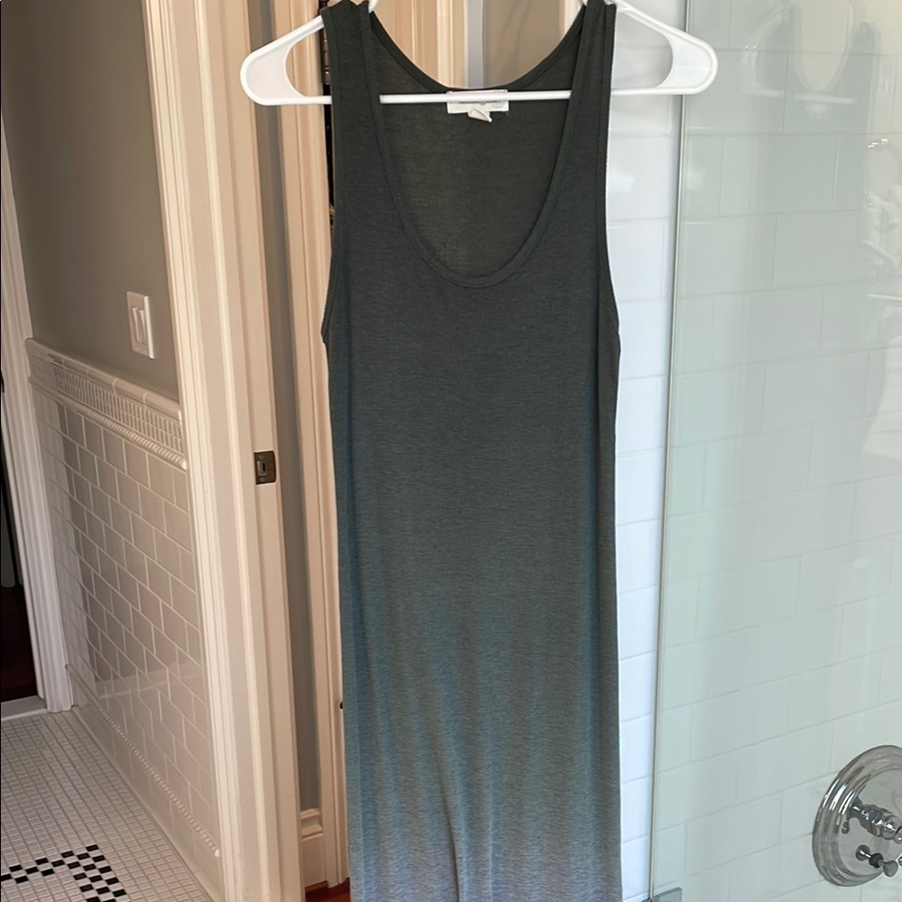 Treasure & Bond Charcoal Sleeveless Maxi Dress